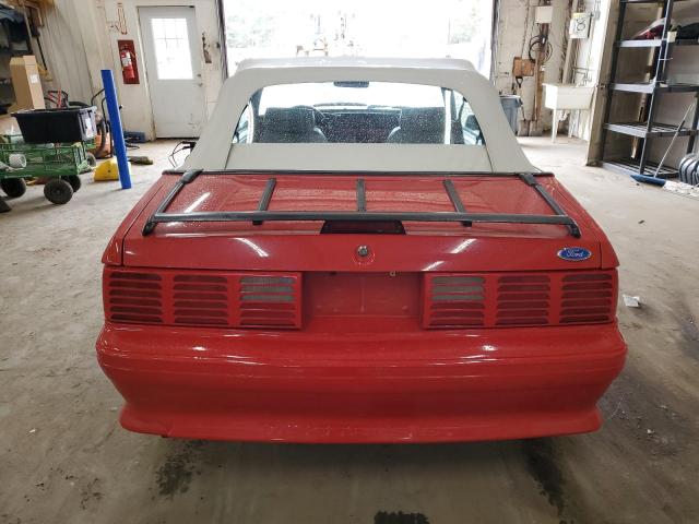 1FACP45E2MF147045 - 1991 FORD MUSTANG GT RED photo 6