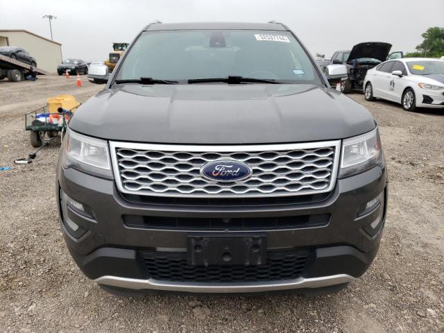 1FM5K8HT2HGE25330 - 2017 FORD EXPLORER PLATINUM GRAY photo 5