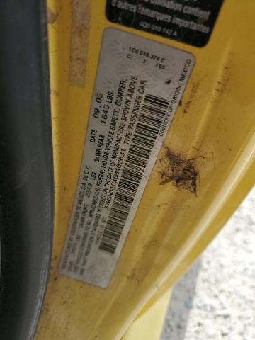 3VWSW31CX6M402631 - 2006 VOLKSWAGEN NEW BEETLE 2.5L OPTION PACKAGE 2 ყვითელი ფოტო 12