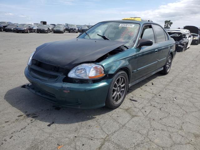 2HGEJ6615YH524243 - 2000 HONDA CIVIC BASE GREEN photo 1
