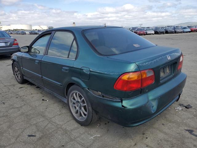 2HGEJ6615YH524243 - 2000 HONDA CIVIC BASE GREEN photo 2