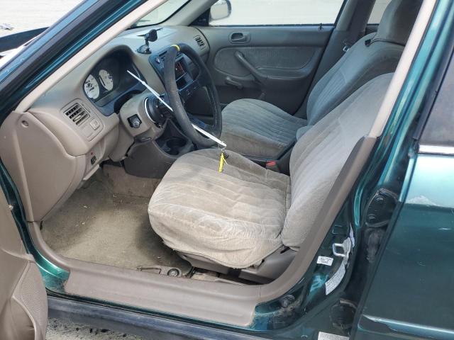 2HGEJ6615YH524243 - 2000 HONDA CIVIC BASE GREEN photo 7
