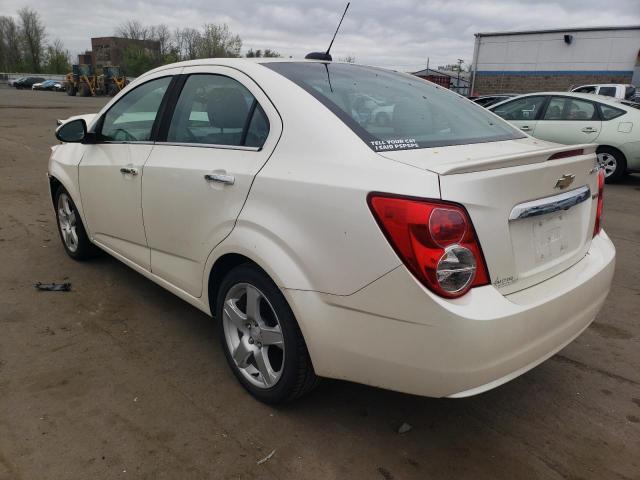 1G1JE5SB3F4146386 - 2015 CHEVROLET SONIC LTZ WHITE photo 2