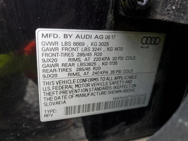 WA1VAAF79JD001813 - 2018 AUDI Q7 PRESTIGE 黑色 照片 13