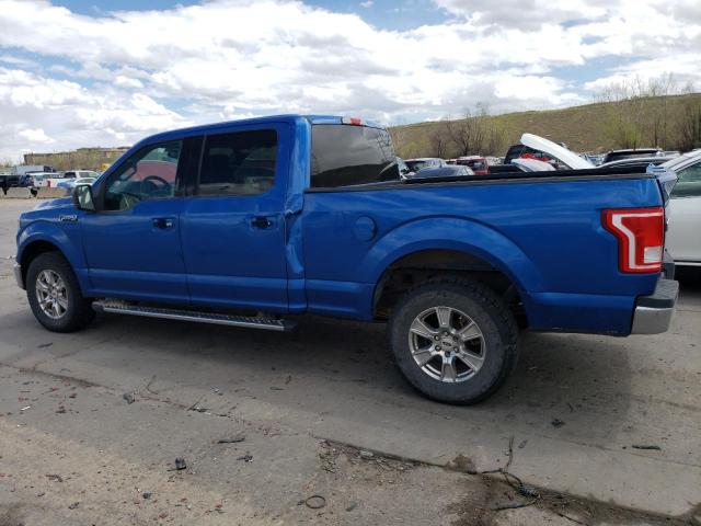 1FTFW1EF3FFC64055 - 2015 FORD F150 SUPERCREW BLUE photo 2