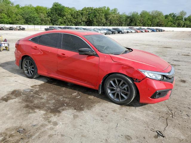 JHMFC1F39KX000743 - 2019 HONDA CIVIC EX RED photo 4