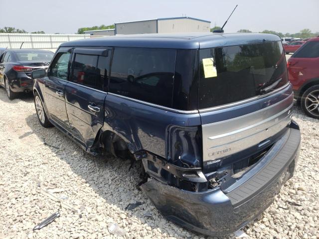 2FMHK6DT9KBA08762 - 2019 FORD FLEX LIMITED BLUE photo 2