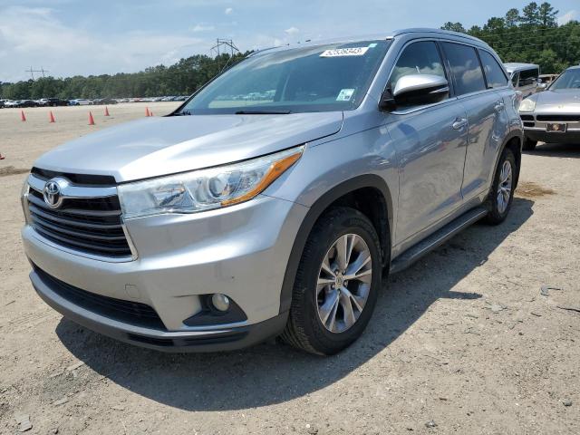 5TDKKRFH3FS076421 - 2015 TOYOTA HIGHLANDER XLE 银色 照片 1
