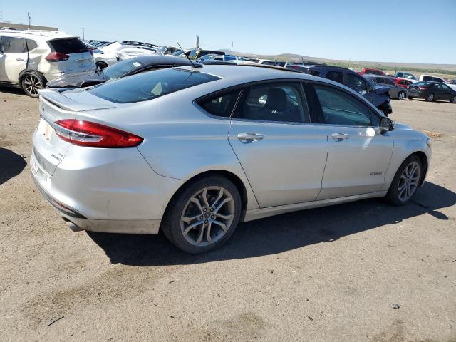 3FA6P0LU8HR296228 - 2017 FORD FUSION SE HYBRID SILVER photo 3