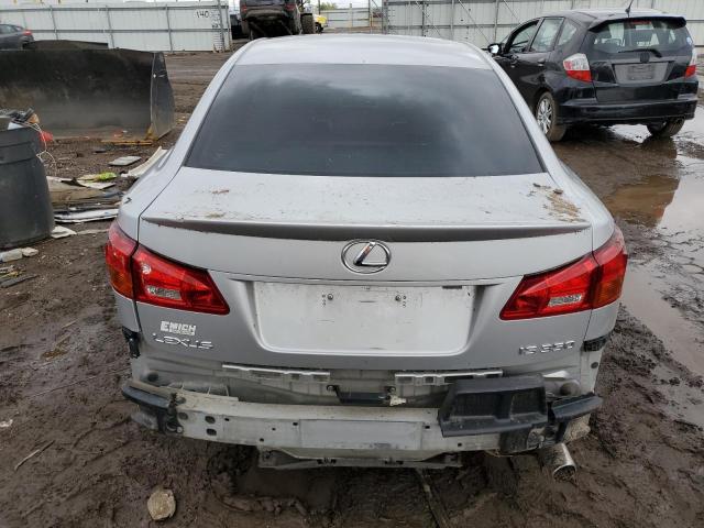 JTHBE262362002139 - 2006 LEXUS IS 350 SILVER photo 6