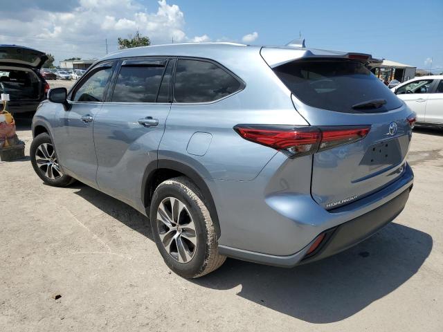 5TDGZRAH0LS024748 - 2020 TOYOTA HIGHLANDER XLE BLUE photo 2