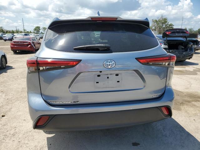 5TDGZRAH0LS024748 - 2020 TOYOTA HIGHLANDER XLE BLUE photo 6