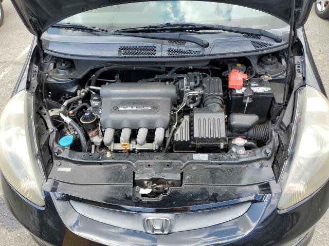 JHMGD38687S044077 - 2007 HONDA FIT S შავი ფოტო 11
