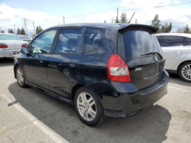 JHMGD38687S044077 - 2007 HONDA FIT S შავი ფოტო 2
