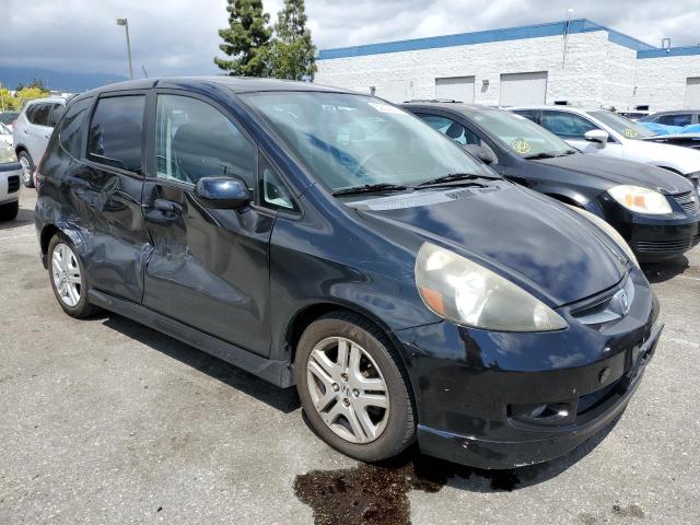 JHMGD38687S044077 - 2007 HONDA FIT S შავი ფოტო 4