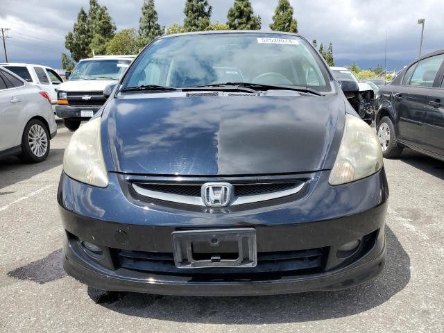 JHMGD38687S044077 - 2007 HONDA FIT S BLACK photo 5