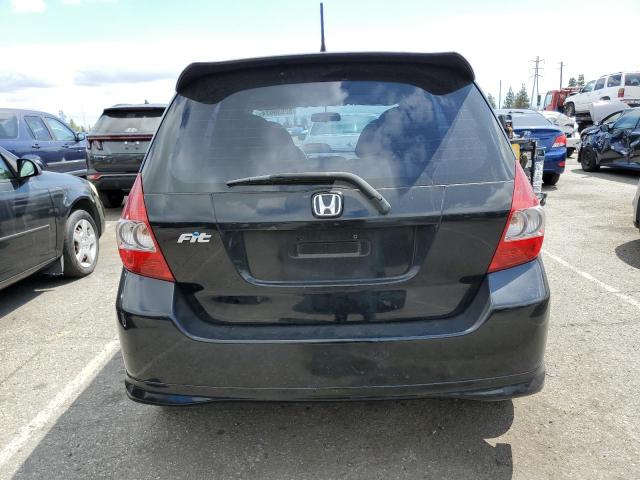 JHMGD38687S044077 - 2007 HONDA FIT S BLACK photo 6