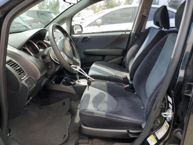JHMGD38687S044077 - 2007 HONDA FIT S შავი ფოტო 7