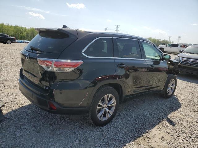 5TDKKRFH7FS042840 - 2015 TOYOTA HIGHLANDER XLE 黑色 照片 3