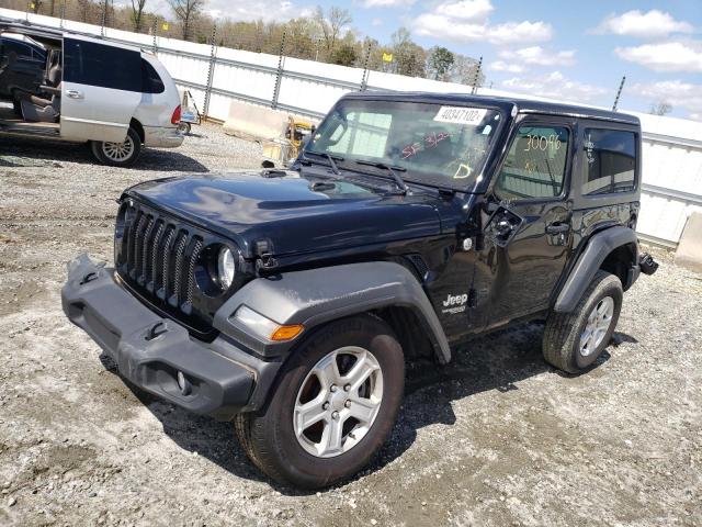 1C4GJXANXLW302184 - 2020 JEEP WRANGLER SPORT BLACK photo 2