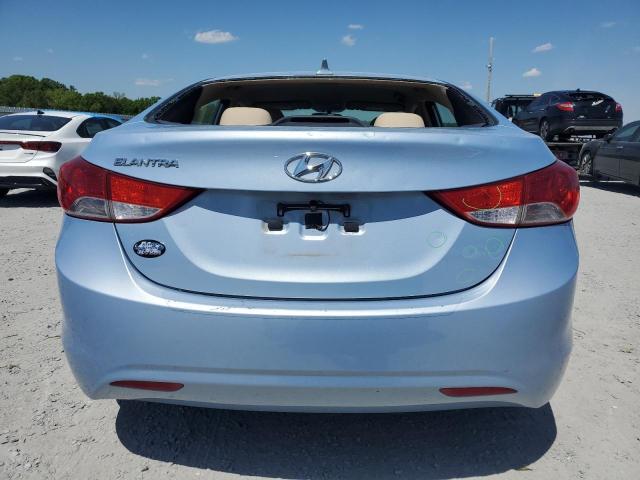 KMHDH4AE4DU522880 - 2013 HYUNDAI ELANTRA GLS BLUE photo 6