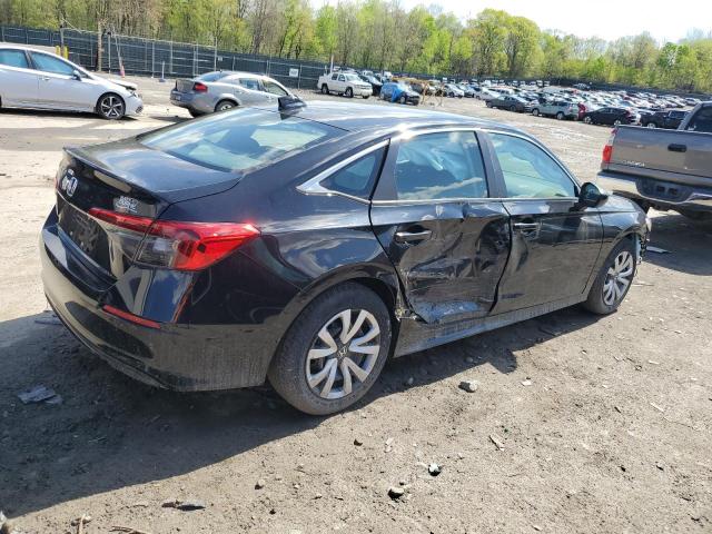 2HGFE2F26NH513757 - 2022 HONDA CIVIC LX BLACK photo 3