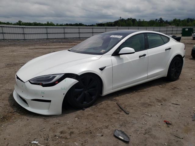 5YJSA1E53NF471682 - 2022 TESLA MODEL S 白色 照片 1