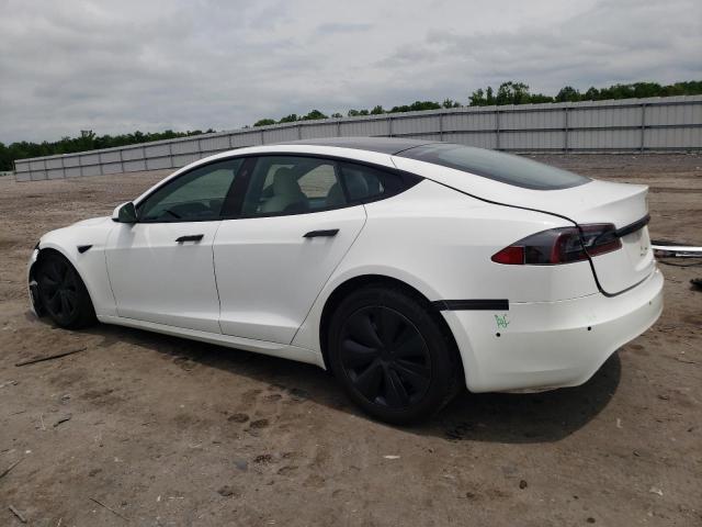 5YJSA1E53NF471682 - 2022 TESLA MODEL S 白色 照片 2