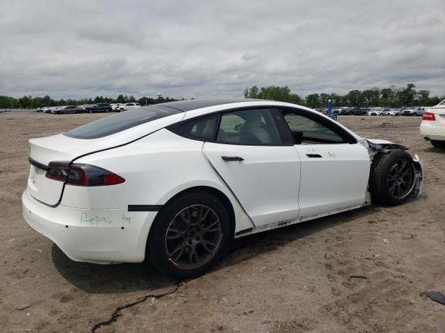 5YJSA1E53NF471682 - 2022 TESLA MODEL S 白色 照片 3