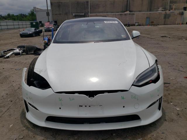 5YJSA1E53NF471682 - 2022 TESLA MODEL S 白色 照片 5