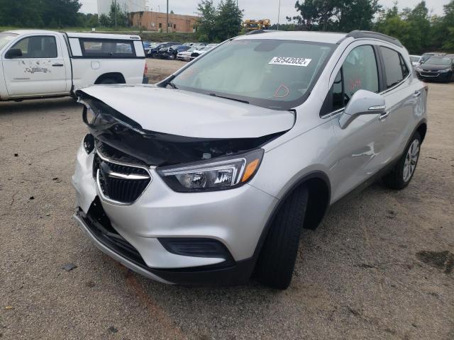 KL4CJASB9KB709199 - 2019 BUICK ENCORE PREFERRED Күміс фото 2