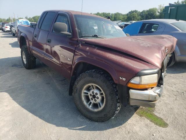 1B7HG2AZ1YS777357 - 2000 DODGE DAKOTA QUAD MAROON photo 4