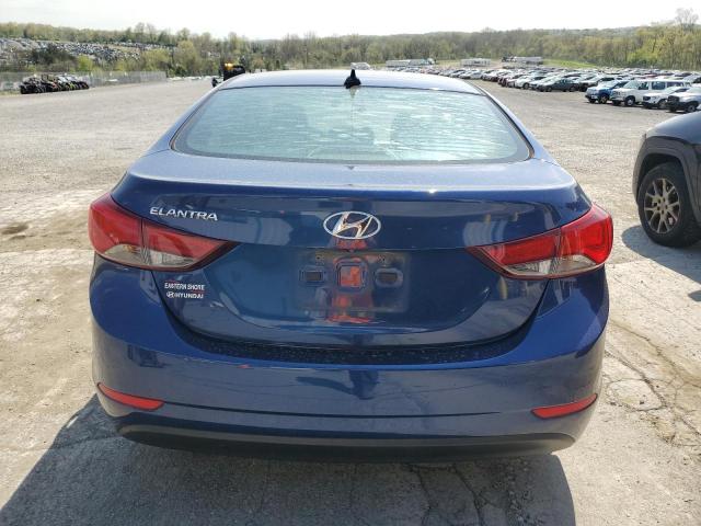 5NPDH4AE8GH685258 - 2016 HYUNDAI ELANTRA SE BLUE photo 6