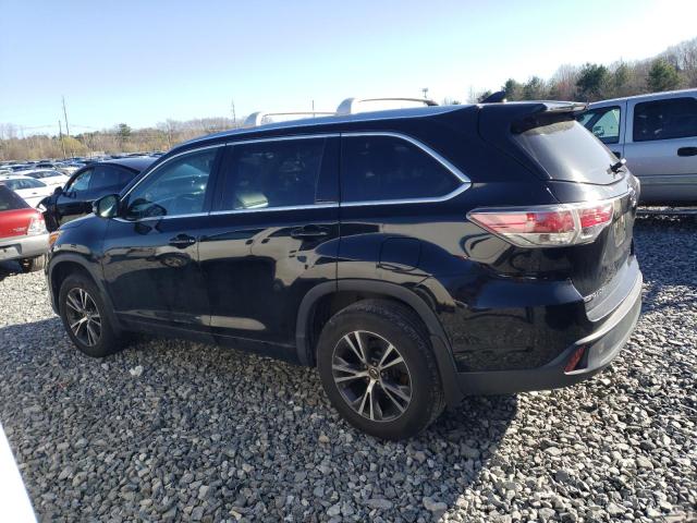 5TDJKRFH6GS311438 - 2016 TOYOTA HIGHLANDER XLE BLACK photo 2
