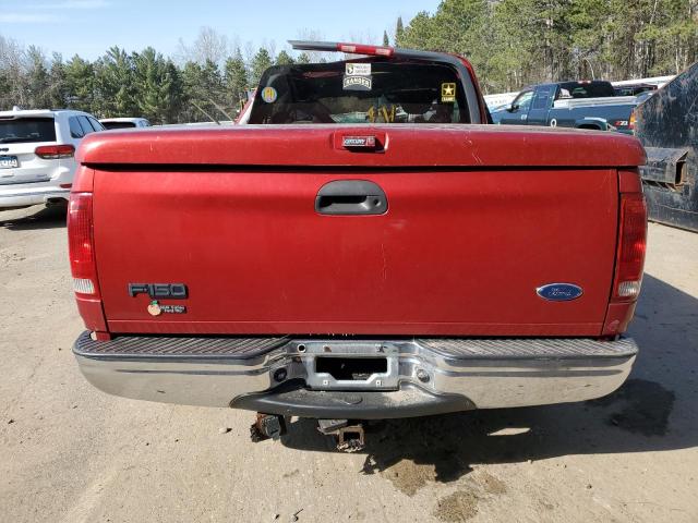 2FTRX18L41CA51521 - 2001 FORD F150 RED photo 6