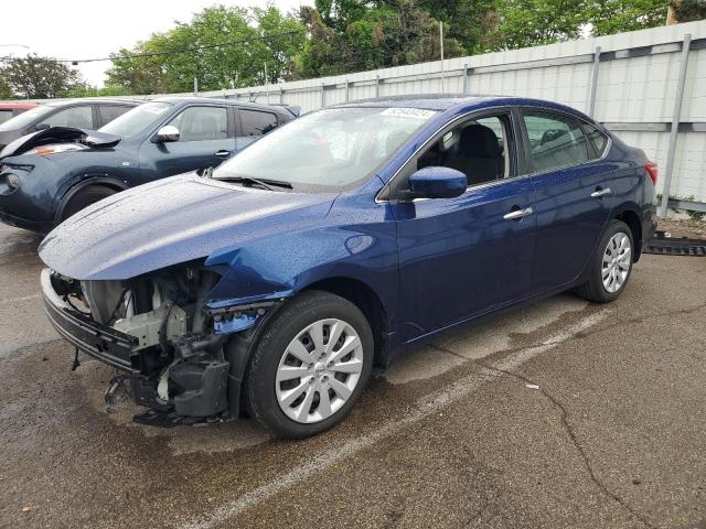 3N1AB7APXHY317923 - 2017 NISSAN SENTRA S BLUE photo 1