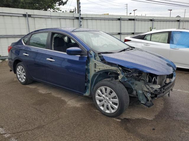 3N1AB7APXHY317923 - 2017 NISSAN SENTRA S BLUE photo 4