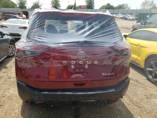 5N1BT3CB1NC702067 - 2022 NISSAN ROGUE SL RED photo 6