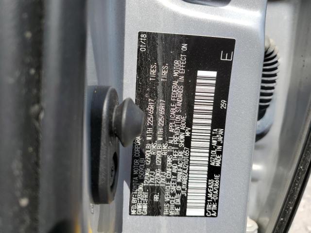 JTJYARBZ4J2101657 - 2018 LEXUS NX 300 BASE ნაცრისფერი ფოტო 12