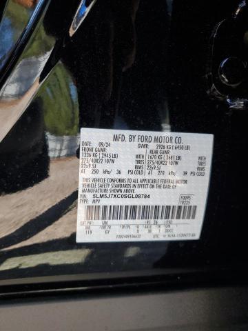 5LM5J7XC0SGL08784 - 2025 LINCOLN AVIATOR RESERVE Czarny zdjęcie 14