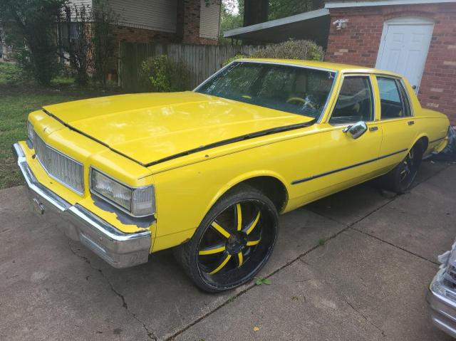 1G1BL69H8FX111013 - 1985 CHEVROLET IMPALA YELLOW photo 2