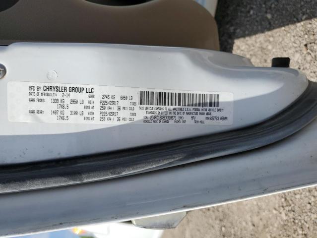 2C4RC1BG8ER318671 - 2014 CHRYSLER TOWN & COU TOURING WHITE photo 13