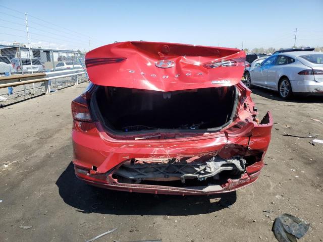 KMHD84LF9LU948701 - 2020 HYUNDAI ELANTRA SEL RED photo 6