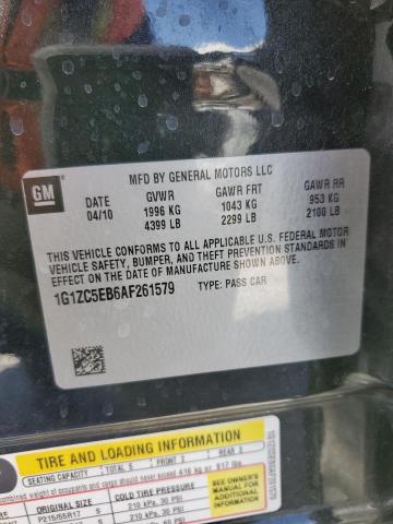 1G1ZC5EB6AF261579 - 2010 CHEVROLET MALIBU 1LT 蓝色 照片 12