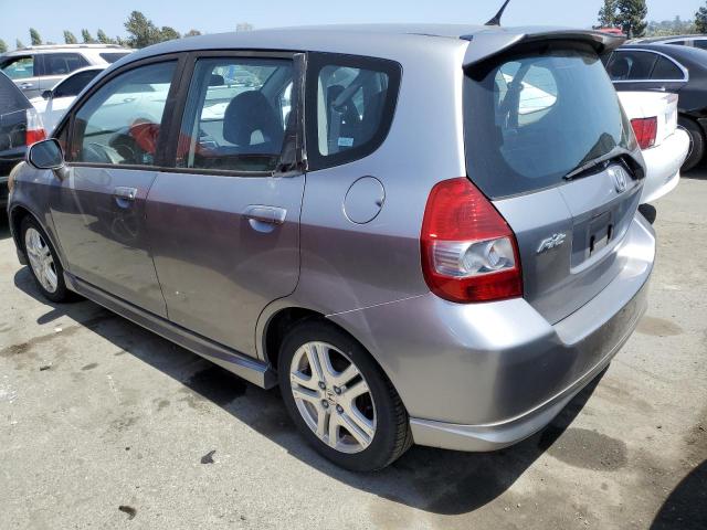 JHMGD37687S009461 - 2007 HONDA FIT S ვერცხლისფერი ფოტო 2
