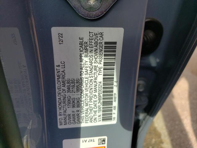 19XFL2H89PE003214 - 2023 HONDA CIVIC SPORT 银色 照片 12