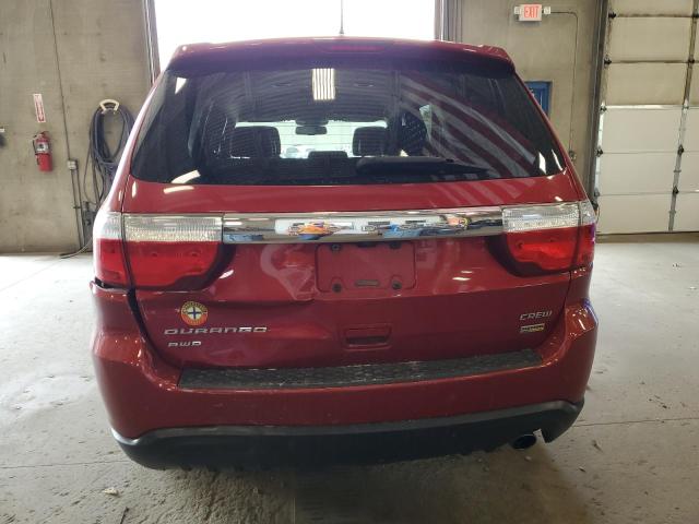 1D4RE4GG4BC697552 - 2011 DODGE DURANGO CREW RED photo 6