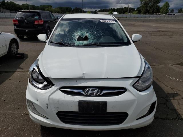 KMHCU5AEXCU006874 - 2012 HYUNDAI ACCENT GLS WHITE photo 5