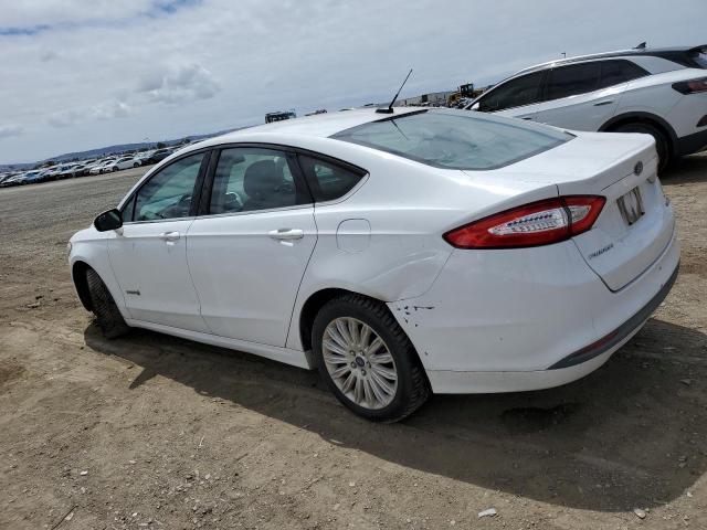 3FA6P0LU7ER366345 - 2014 FORD FUSION SE HYBRID WHITE photo 2