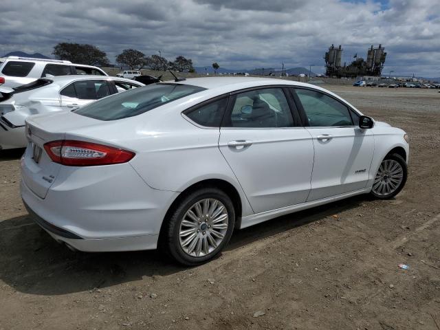 3FA6P0LU7ER366345 - 2014 FORD FUSION SE HYBRID WHITE photo 3